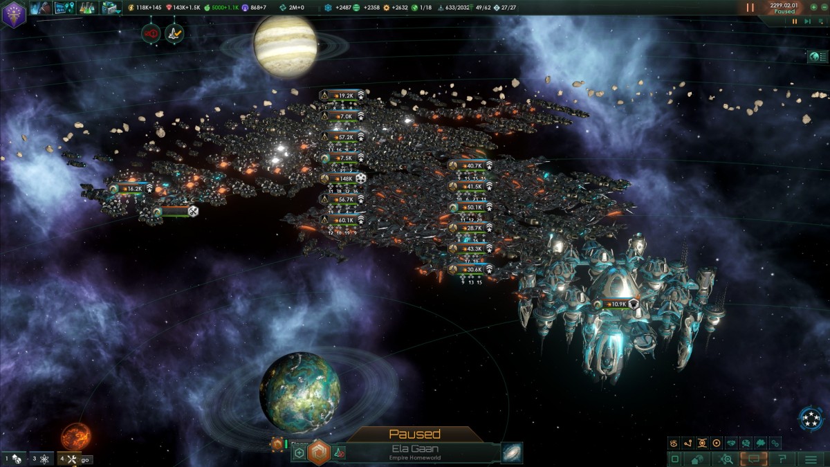 Stellaris allied fleet ganging up, few years later