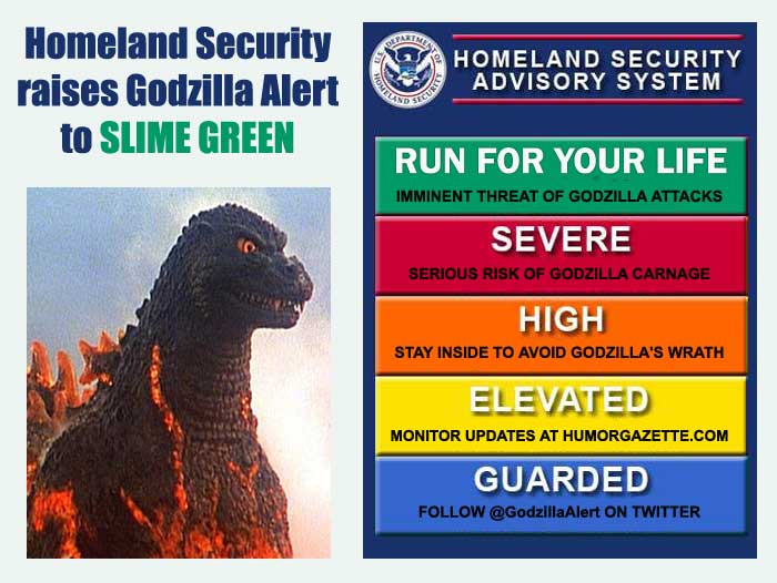 Homeland Security Godzilla Alert
