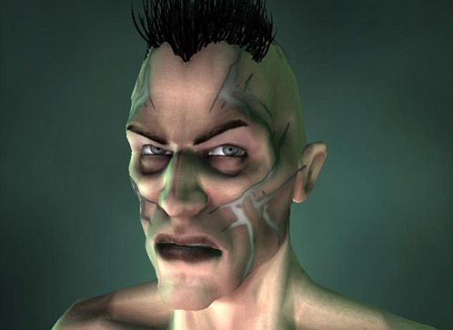 Man player face 02