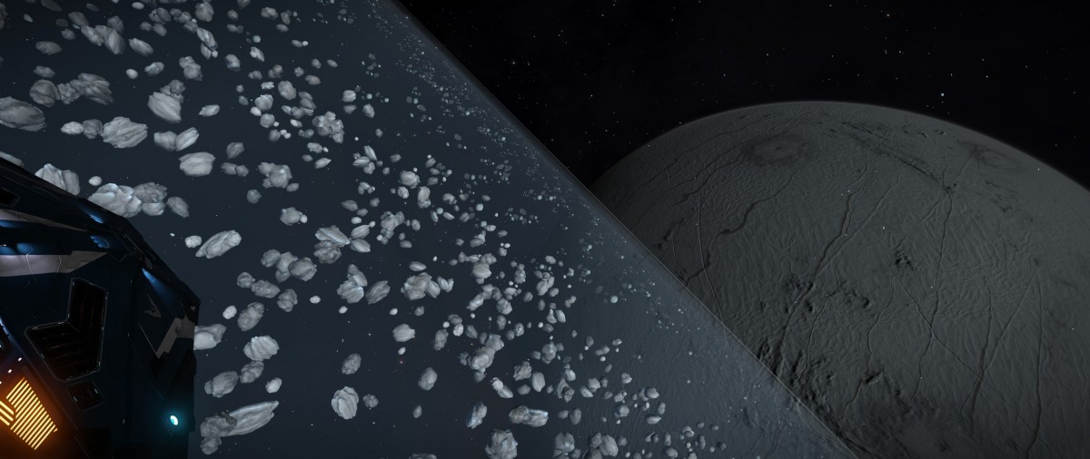 Ice Planet - view from rings