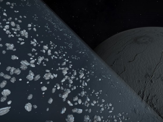 Ice Planet - view from rings