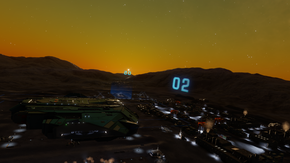 Surface city construction site