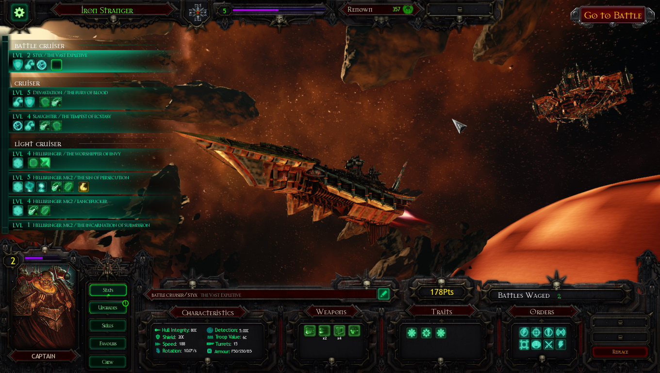 BFG Armada: Styx Class Heavy Cruiser