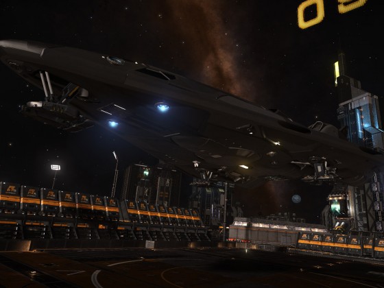 FDL docking on planetary base