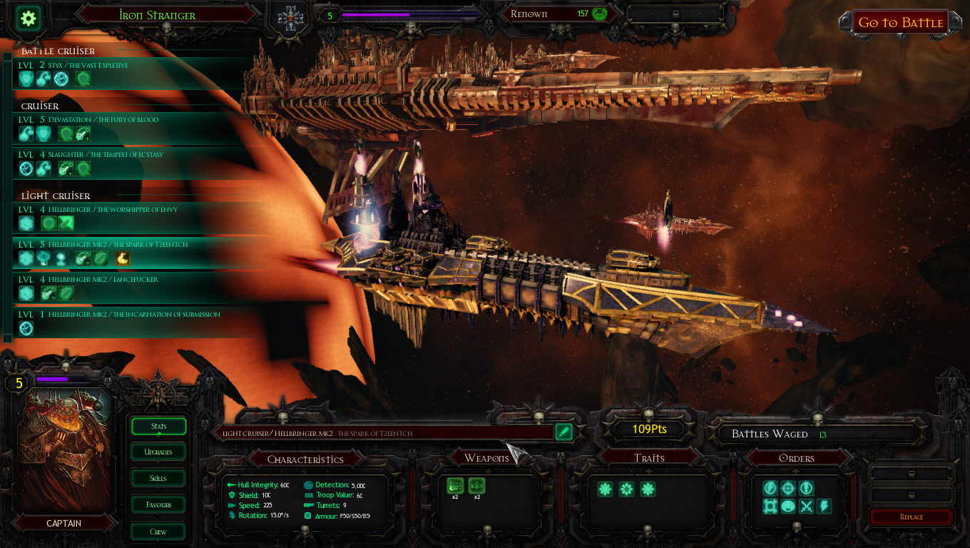 BFG Armada: Hellbringer MK2 Light Cruiser