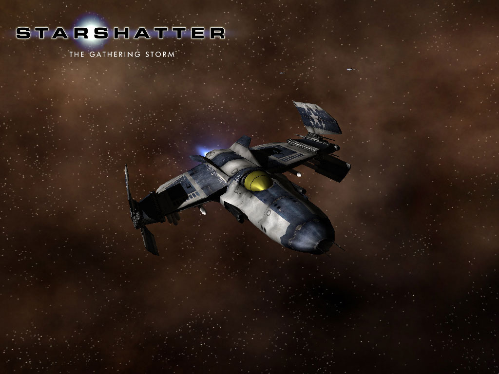 Stormhawk fighter in space