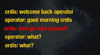 Warframe - Ordis being Ordis