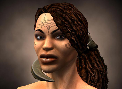Women player face 02