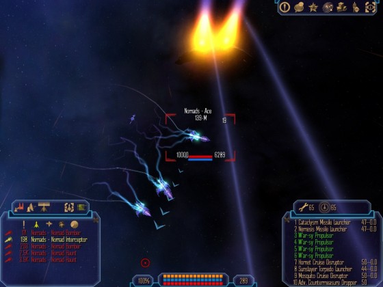 Nomad Interceptor with Bomber escorts