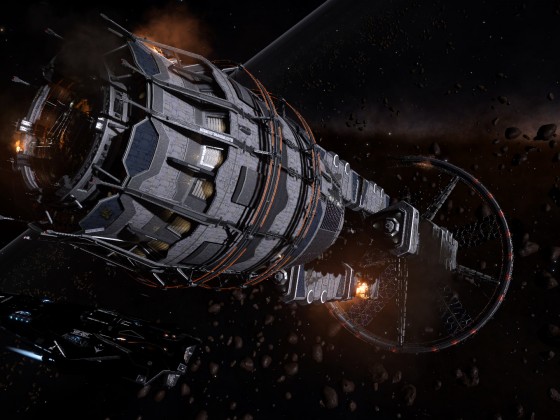 Station damaged by Thargoids