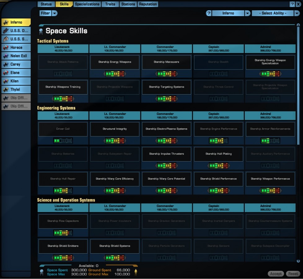 sto inferno space skills
