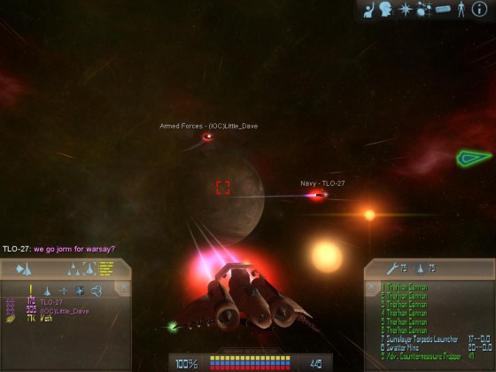Escorting (IOC)Little Dave to Ryssk system.
