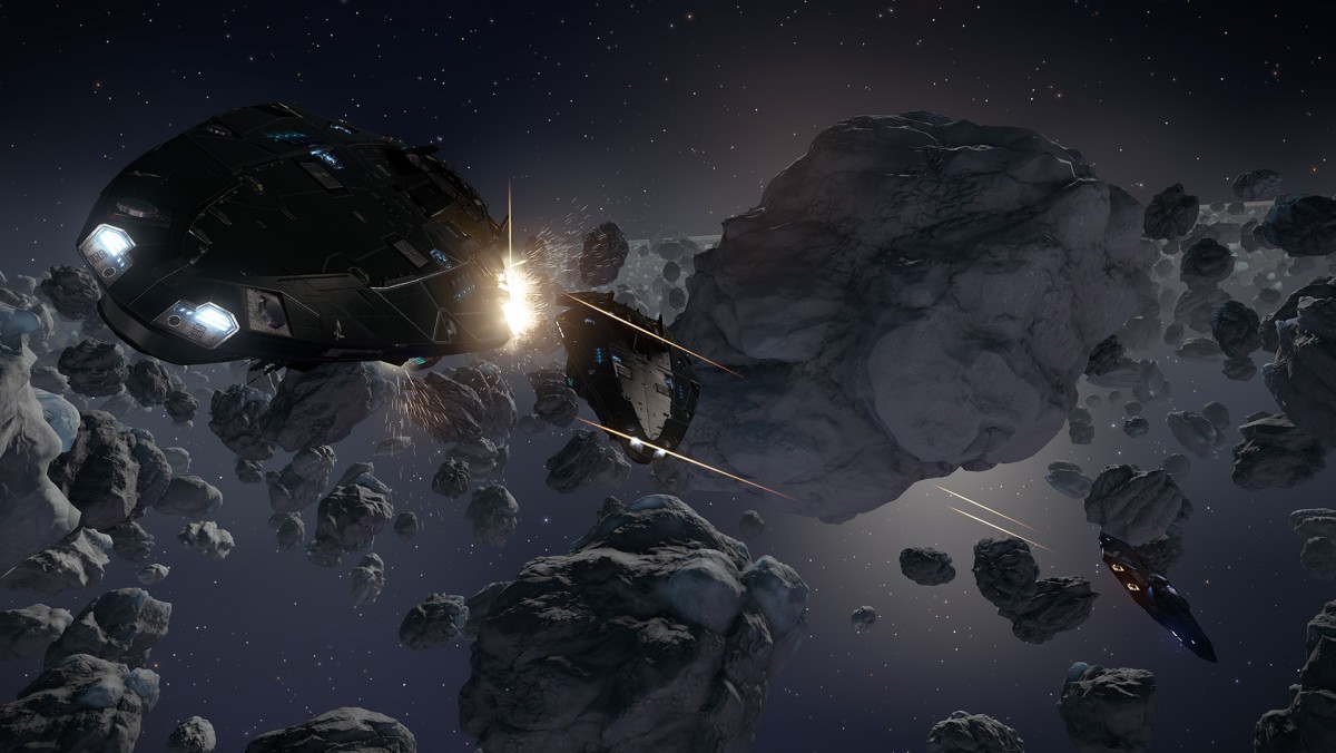 Cobra attack in ice asteroid field