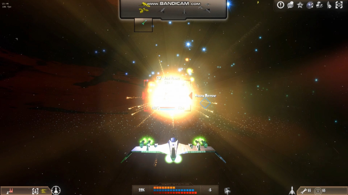 X-3043 Mission against CSF in OpenGL