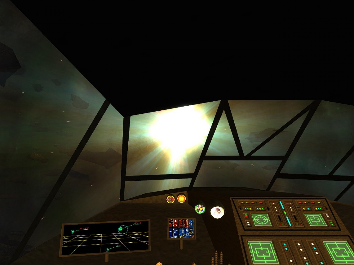 Mining Ship Cockpit View 03