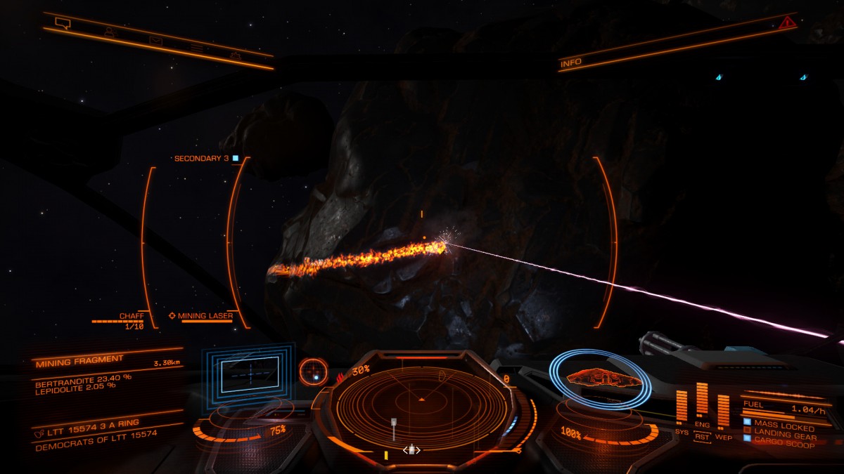 Mining - cockpit view