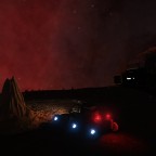 Planet near Red Nebulae