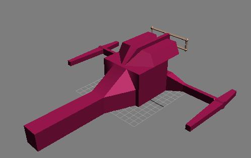 Space ship 3D model: progress show