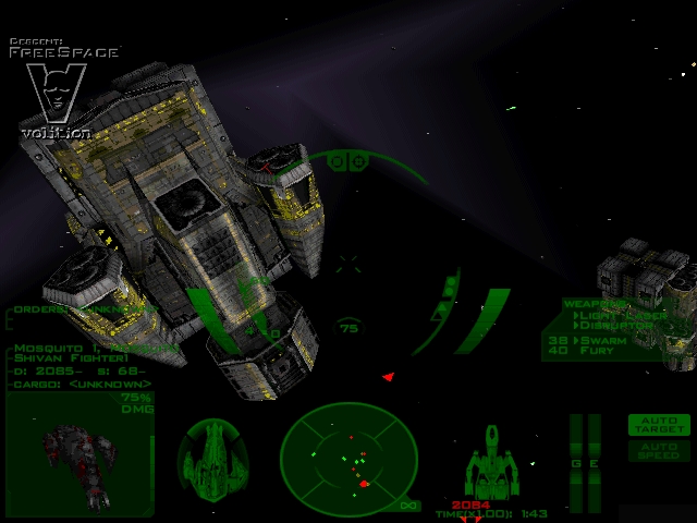 Shivan fighter+Terran cruiser