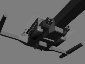 Space ship 3D model: progress show