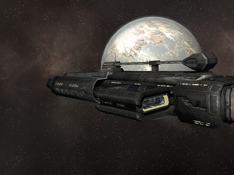 Carrier near planet
