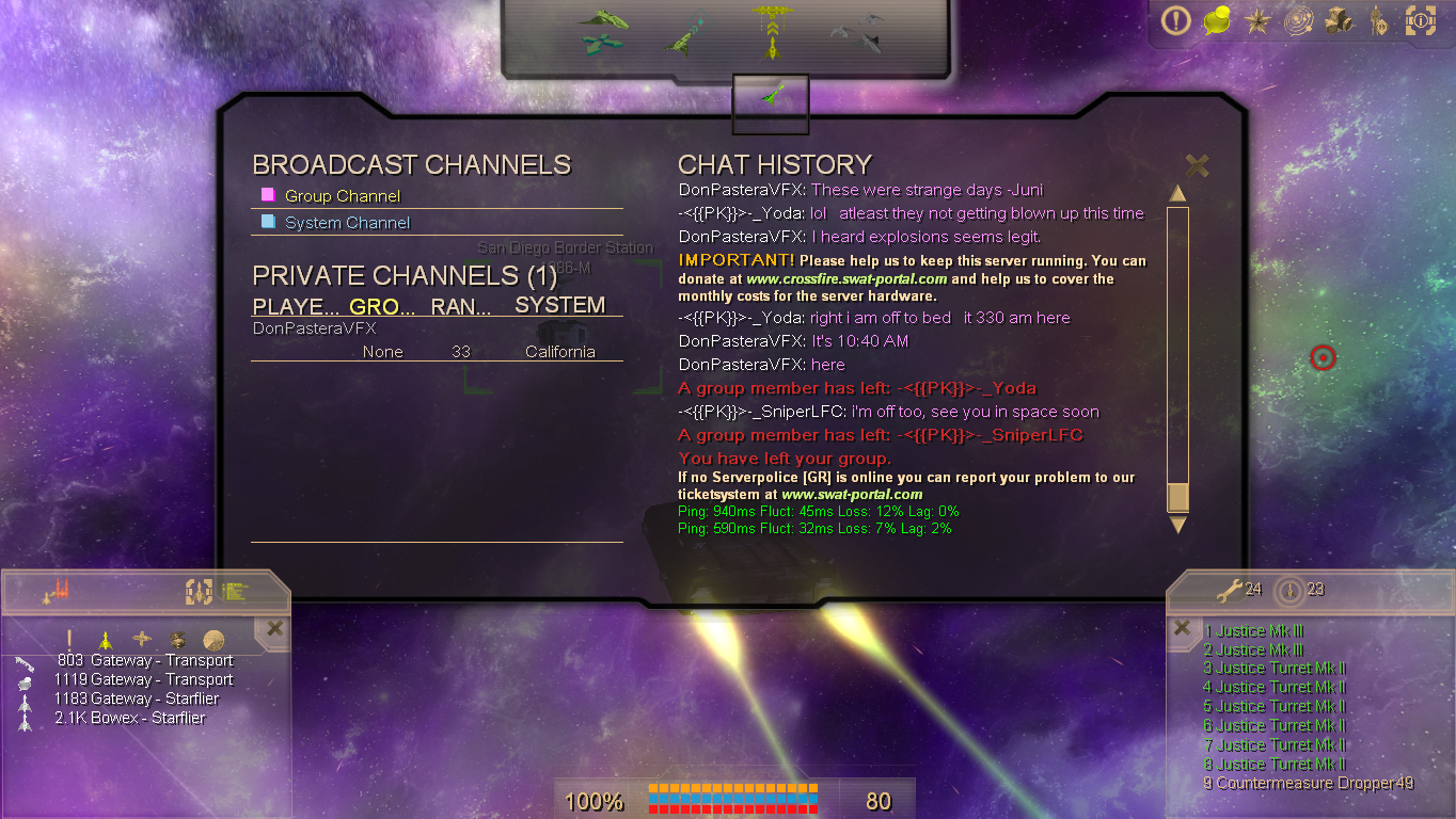 What a quiet server...