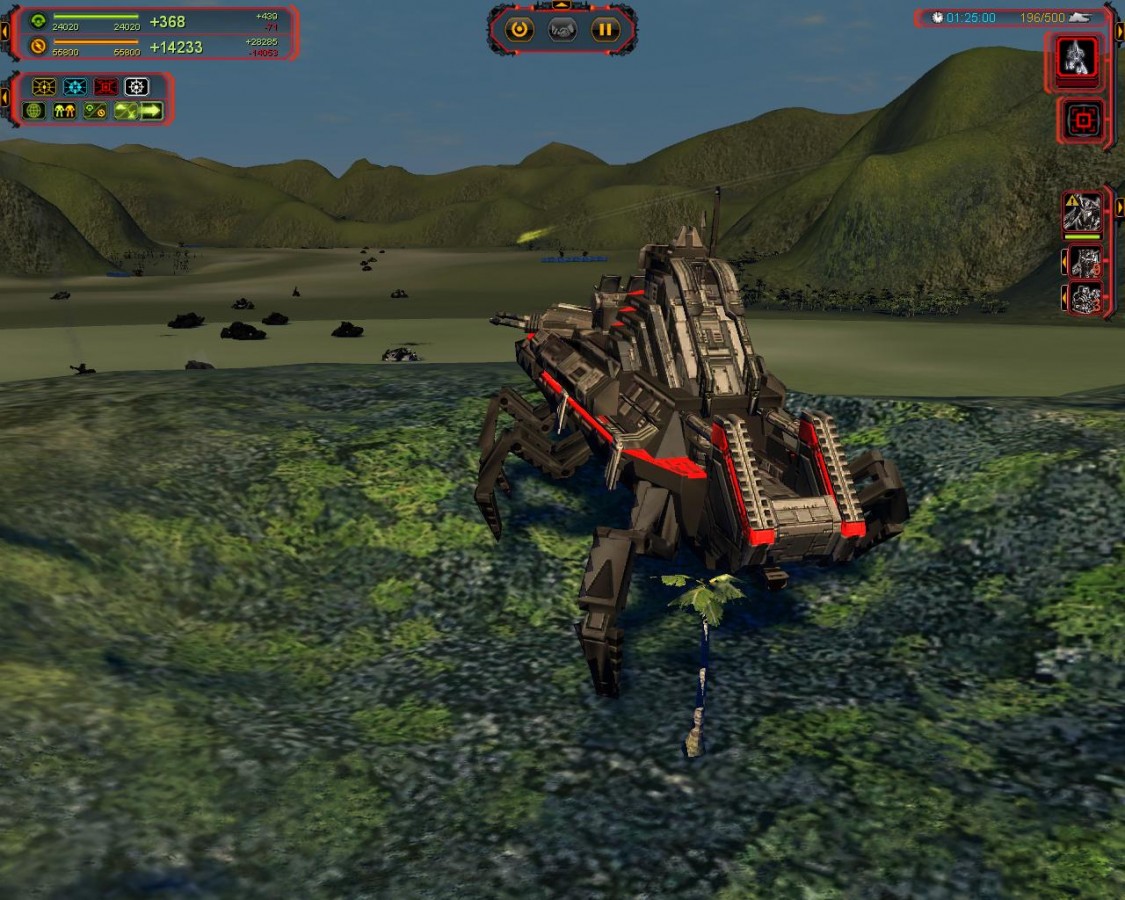 Cybran T2 Salem-class destroyer in its natural habitat.