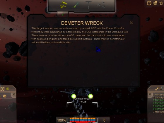 Demeter Wreck Info card