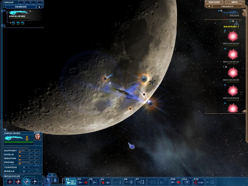 Mechanoids Near The Moon