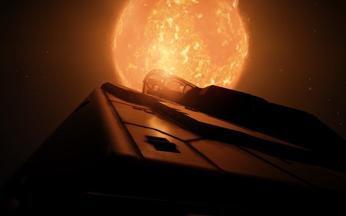 Asp near a sun