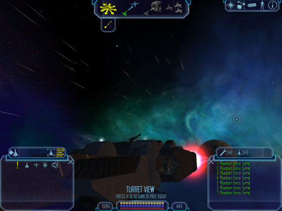 Nemesis ship turret view