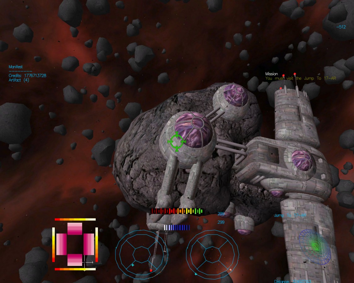 Base in asteroid field