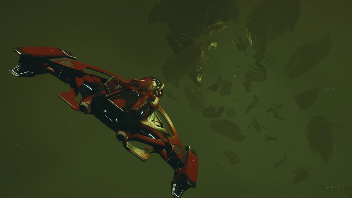 Destroyed Thargoid Titan debries