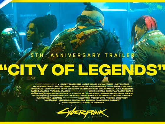 Cyberpunk 2077 - City of Legends 5th Anniversary Trailer | PS5 & PS4 Games