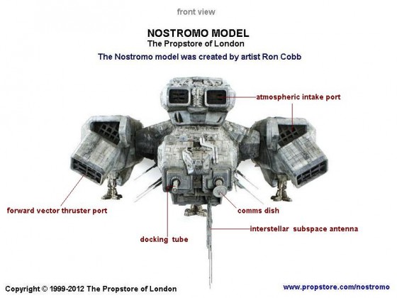 004-Nostromo Model front view