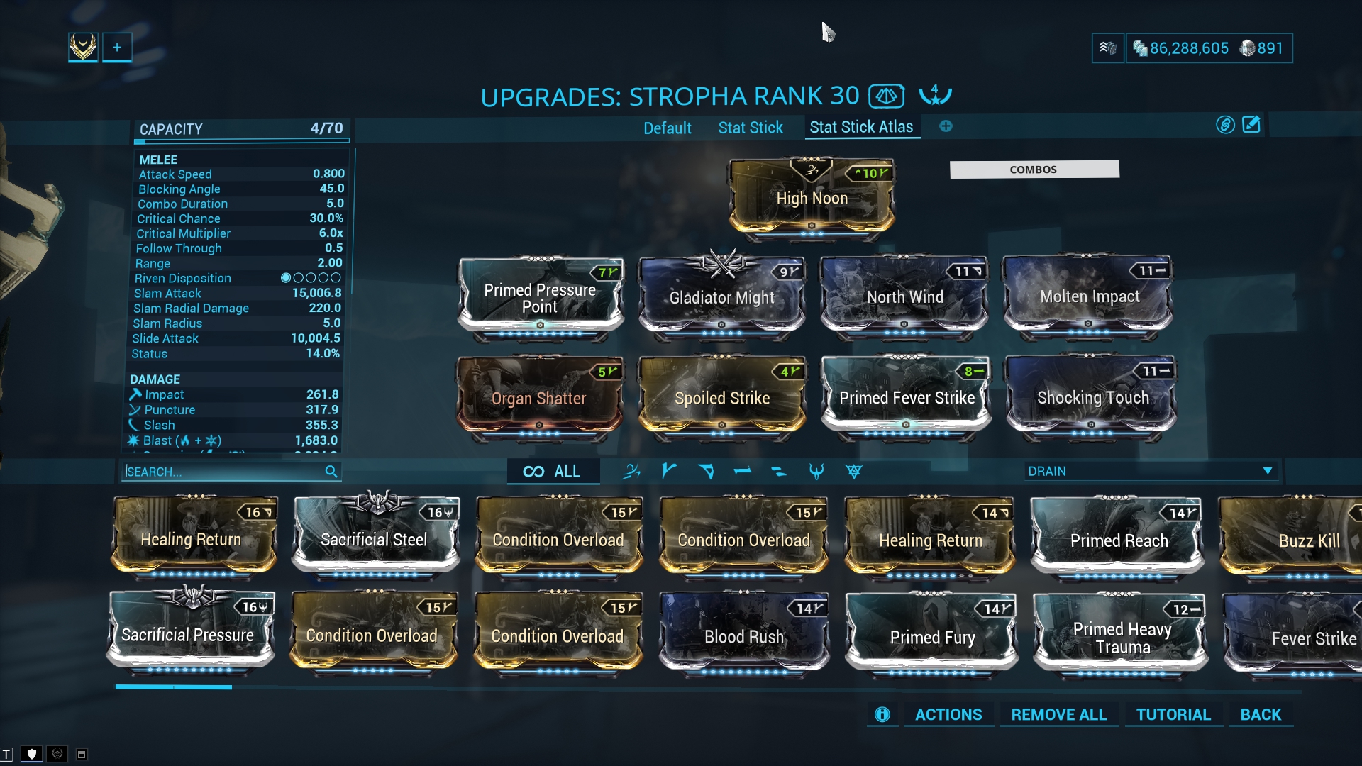 Warframe Builds: Khora Prime Builds, Stat Stick Build