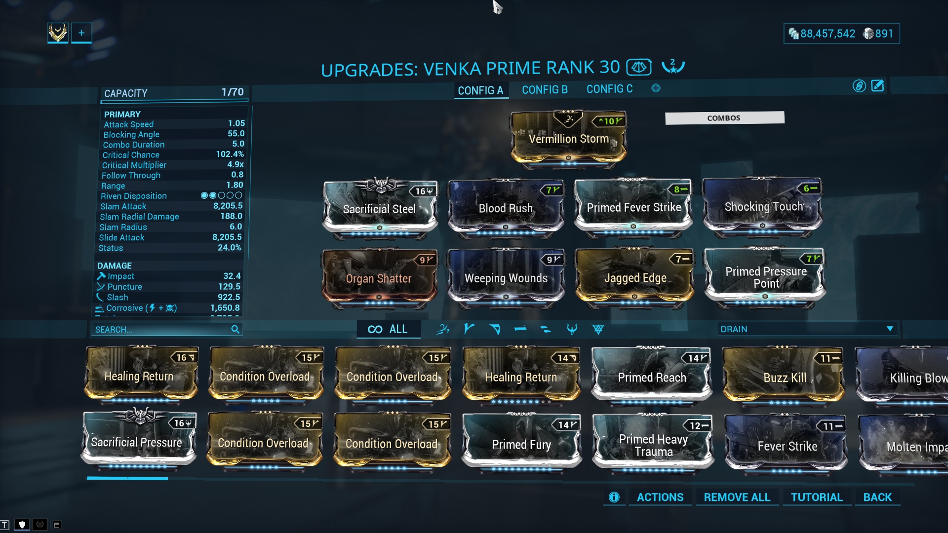 Warframe Builds: Khora Prime Builds, Stat Stick Build