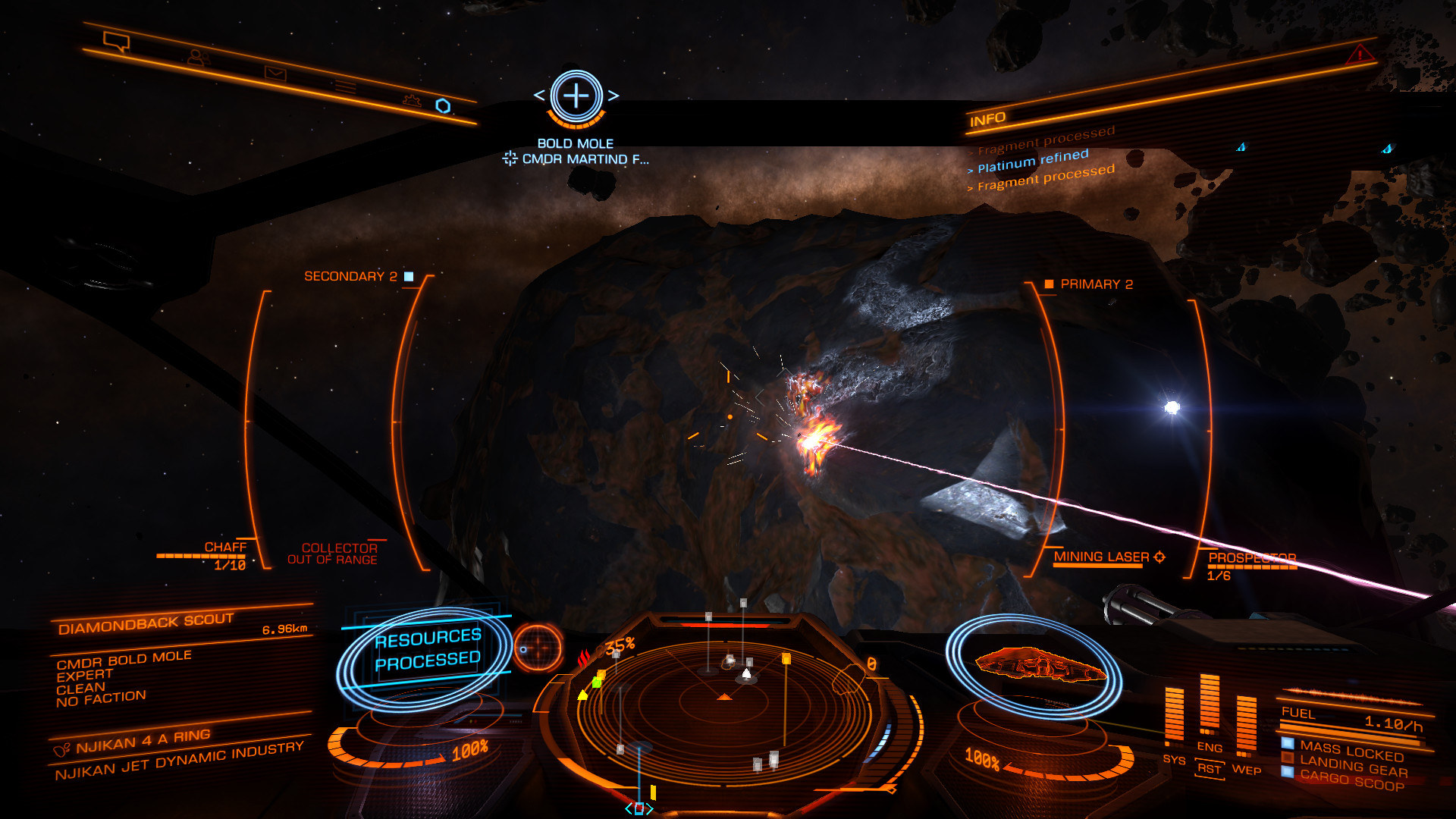 Mining in H-RES with escort...