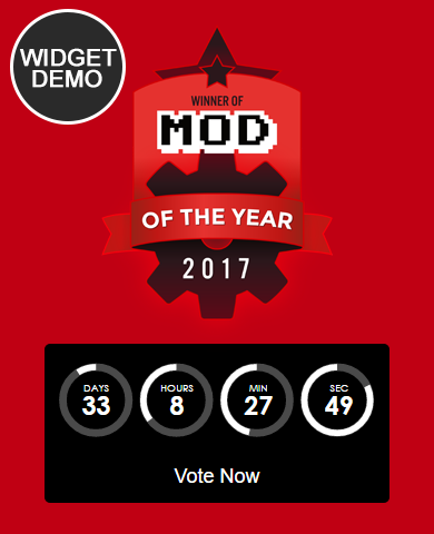 Mod of the Year Widget Preview